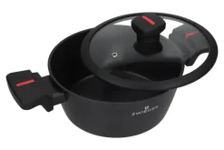 ZWIEGER RED LINE Komplet garnków z pokrywkami 18, 20, 24 cm + Patelnie 20, 24, 28 cm / powłoka TitanEX
