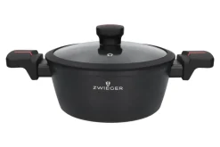 ZWIEGER RED LINE Komplet garnków z pokrywkami 18, 20, 24 cm + Patelnie 20, 24, 28 cm / powłoka TitanEX