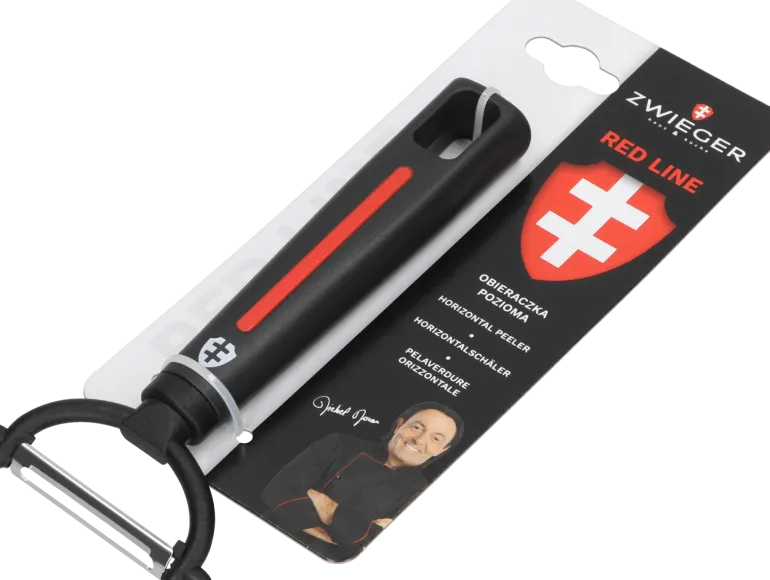 ZWIEGER RED LINE Komplet przyborów 5 el / Chochla + Łopatka + Łyżka + Podbierak + Obieraczka pozioma / tworzywo sztuczne
