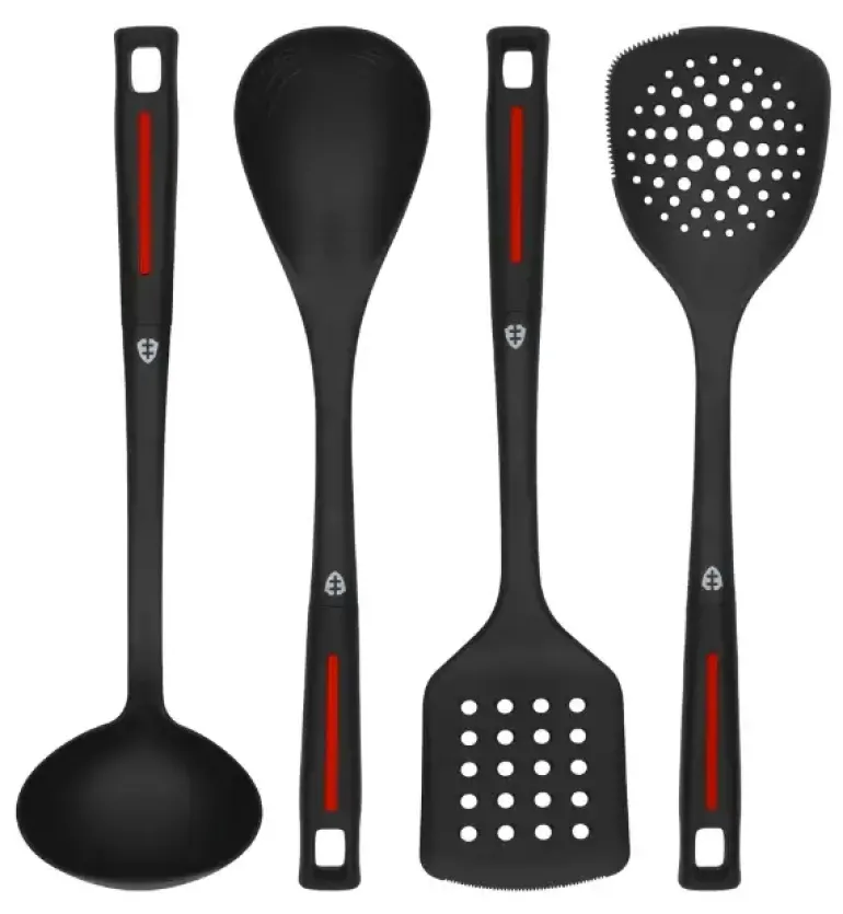 ZWIEGER RED LINE Komplet przyborów 4 el / Chochla + Łopatka + Łyżka + Podbierak / tworzywo sztuczne