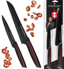 ZWIEGER RED LINE Zestaw noży 2 el / nóż do plastrowania 20 cm + nóż uniwersalny 13 cm