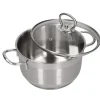 ZWIEGER ROCCA Komplet garnków z pokrywkami 10 el / stal nierdzewna + Patelnia 20, 28 cm