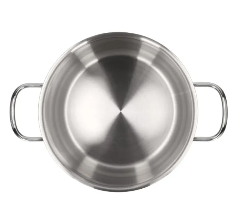 ZWIEGER ROCCA Komplet garnków z pokrywkami 10 el / stal nierdzewna + Patelnia 20, 28 cm