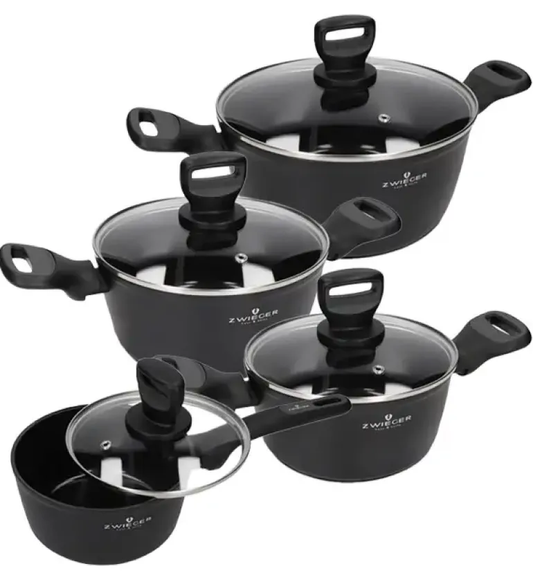 ZWIEGER STIGA Komplet Garnki 8 el | aluminium | powłoka ceramiczna | indukcja