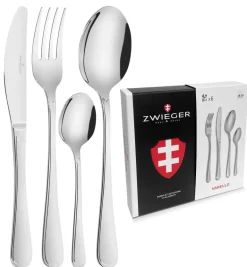 ZWIEGER VARELLO Sztućce Komplet 24 elementy dla 6 osób - stal 18/10
