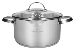ZWIEGER VERON Komplet garnków 6 el z pokrywkami 20, 22, 24 cm + Patelnie 20, 24, 28 cm + Brytfanna 32 cm