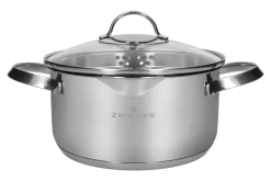 ZWIEGER VERON Komplet garnków 6 el z pokrywkami 20, 22, 24 cm + Brytfanna Veron 32 cm