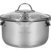 ZWIEGER VERON Komplet garnków z pokrywkami 22, 24 cm + 3 patelnie + pokrywki uni / stal nierdzewna