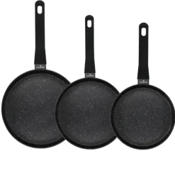 ZWIEGER VERON Komplet garnków z pokrywkami 22, 24 cm + 3 patelnie + pokrywki uni / stal nierdzewna