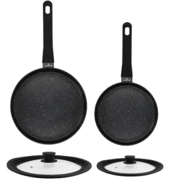 ZWIEGER VERON Komplet patelni 20, 28 cm + Pokrywki uniwersalne Tadar