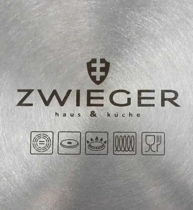 ZWIEGER VESNA Komplet 3 garnków z pokrywkami 20, 24, 28 cm + Brytfanna Practi Plus
