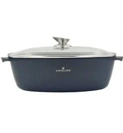 ZWIEGER VESNA Komplet garnków 6 el z pokrywkami 20, 24, 28 cm + Brytfanna VERON / indukcja