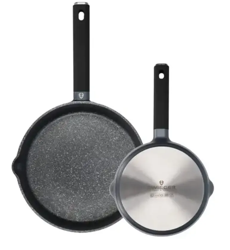 ZWIEGER VESNA Komplet garnków 6 el z pokrywkami 20, 24, 28 cm + Patelnie 20, 28 cm + Brytfanna VERON / indukcja