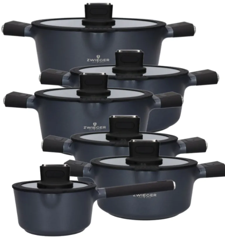 ZWIEGER VESNA Komplet 6 garnków z pokrywkami / non-stick / indukcja