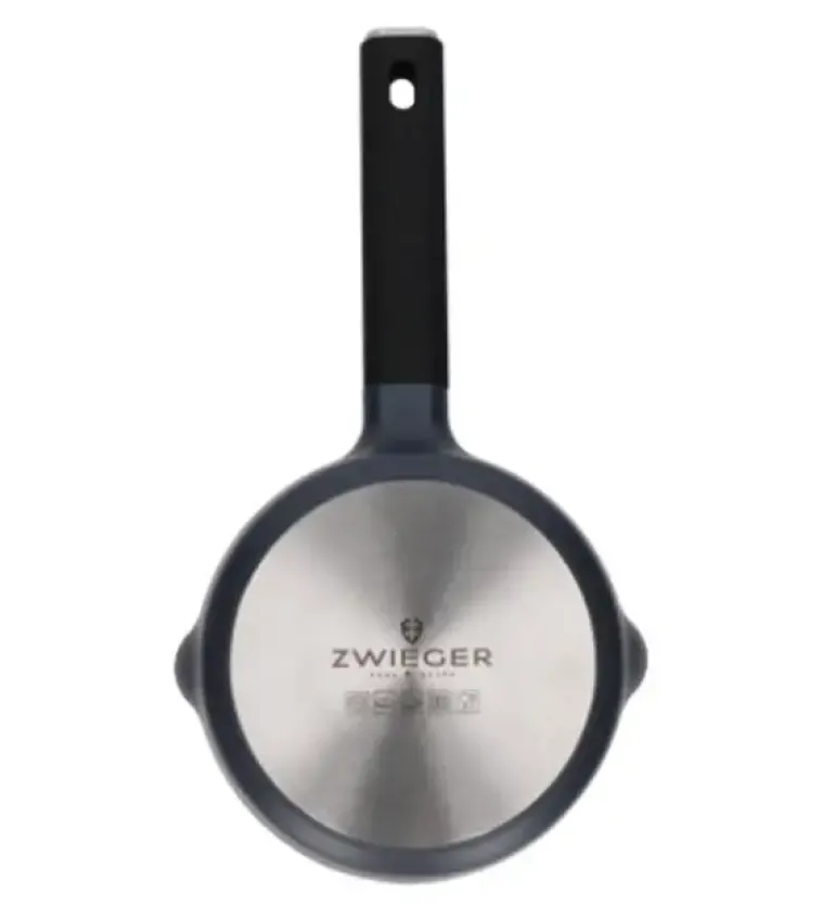 ZWIEGER VESNA Komplet 5 garnków z pokrywkami + Patelnie 20, 24, 28 cm + Pokrywki silikonowe KAIA HOME / non-stick / indukcja