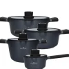 ZWIEGER VESNA Komplet 4 garnków z pokrywkami + Patelnie 20, 24, 28 cm / non-stick / indukcja