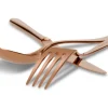 ZWIEGER VESPER COPPERY Sztućce komplet 24 elementy dla 6 osób / miedziane