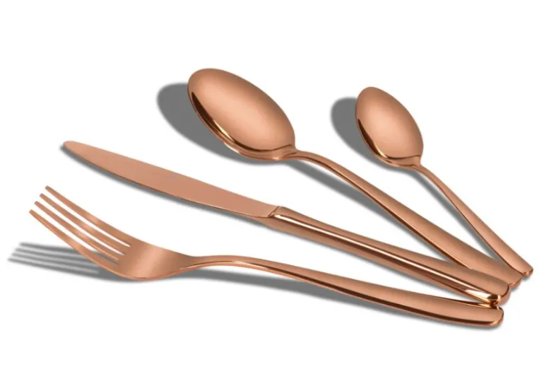 ZWIEGER VESPER COPPERY Sztućce komplet 24 elementy dla 6 osób / miedziane