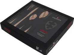 ZWIEGER VESPER COPPERY Sztućce komplet 72 elementy dla 18 osób / miedziane
