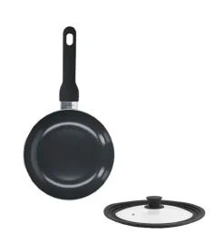 ZWIEGER VIRTU Komplet Patelnia 24 cm + pokrywka silikonowa 24/26/28 cm | aluminium | powłoka ceramiczna | indukcja