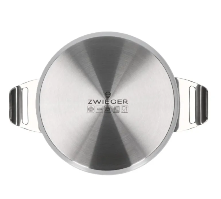 ZWIEGER VISIONARY Komplet 3 garnki z pokrywkami 16, 20, 24 cm / stal nierdzewna / indukcja