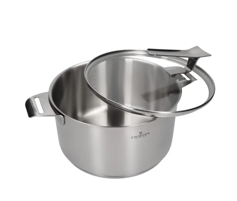 ZWIEGER VISIONARY Komplet 3 garnki z pokrywkami 16, 20, 24 cm / stal nierdzewna / indukcja